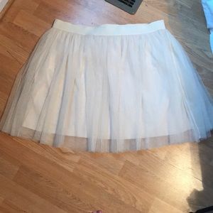 Creme color tulle skirt